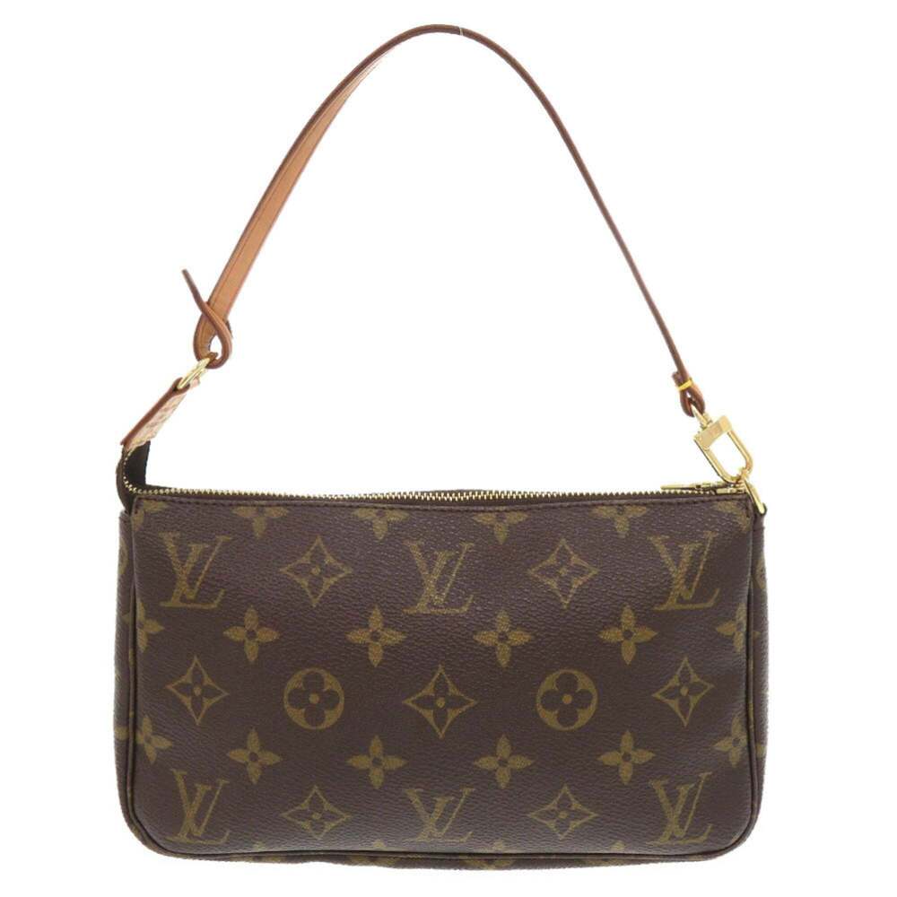 LOUIS VUITTON Authentic Brown Monogram Pochette Pouch - Picture 2 of 10